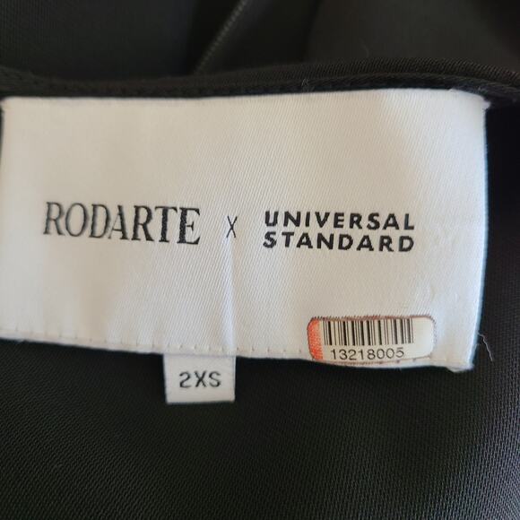 Rodarte X Universal Standard Asymmetrical Dress Size 2XS Black Evening Cocktail - Picture 9 of 16